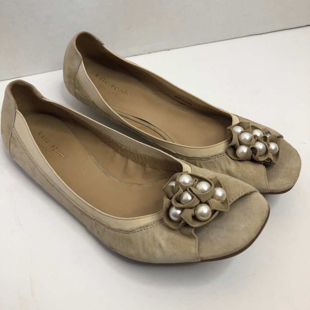 Kate Spade open toe Flats Size 10